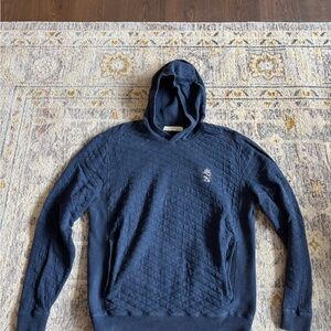 Holderness & Bourne Navy Quilted Hoodie